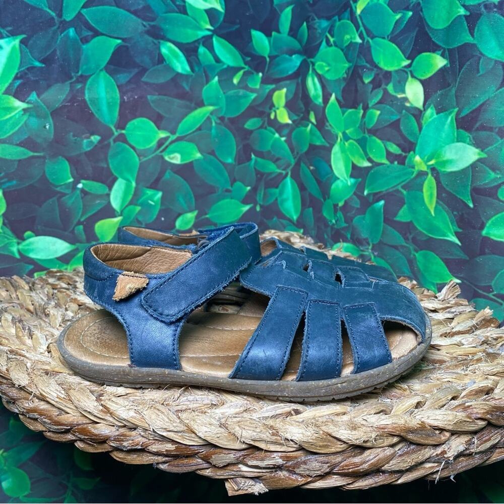 Naturino blue leather sandals 12c